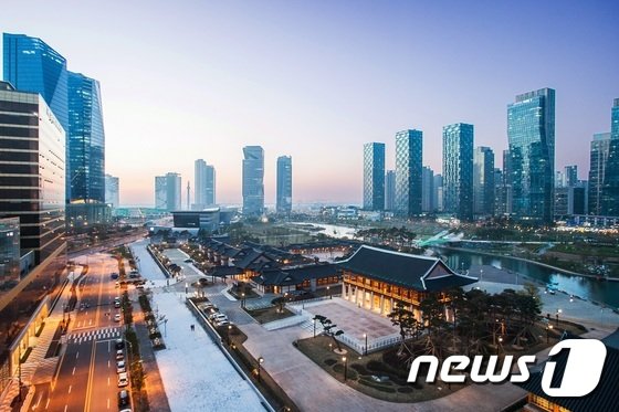 송도국제도시의 전경.(뉴스1 자료사진)© News1 강남주 기자