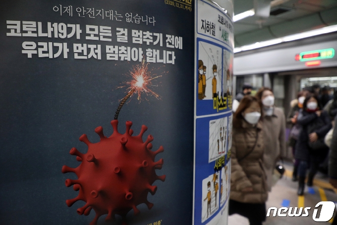  ڷγ̷ &#40;ڷγ19&#41; Ȯ   ȸ Ÿα⸦ ϴ ȳ. 2020.12.8/1 &copy; News1 Ȳ⼱ 