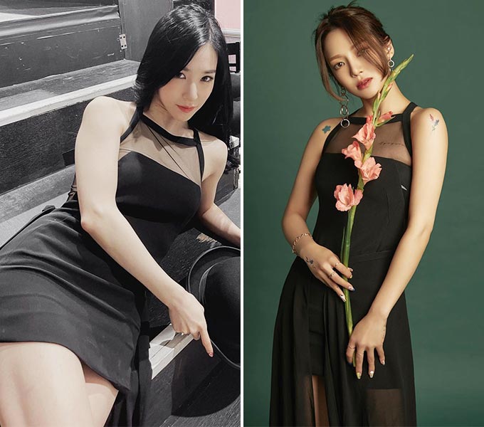 그룹 소녀시대 출신 가수 티파니영, 효연/사진=각 스타 인스타그램