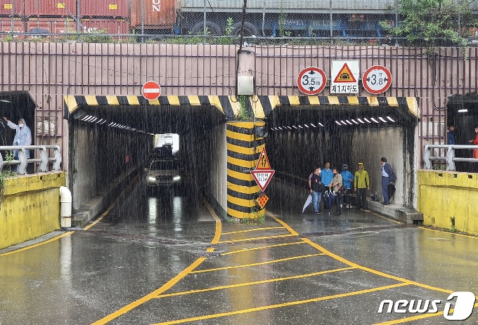 부산시 동구 초량동 초량 제1지하차도 현장.2020.7.30 /뉴스1 © News1 노경민 기자