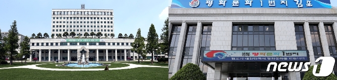 부천시청(왼쪽)·김포시청(오른쪽)사 전경/뉴스1 © News1