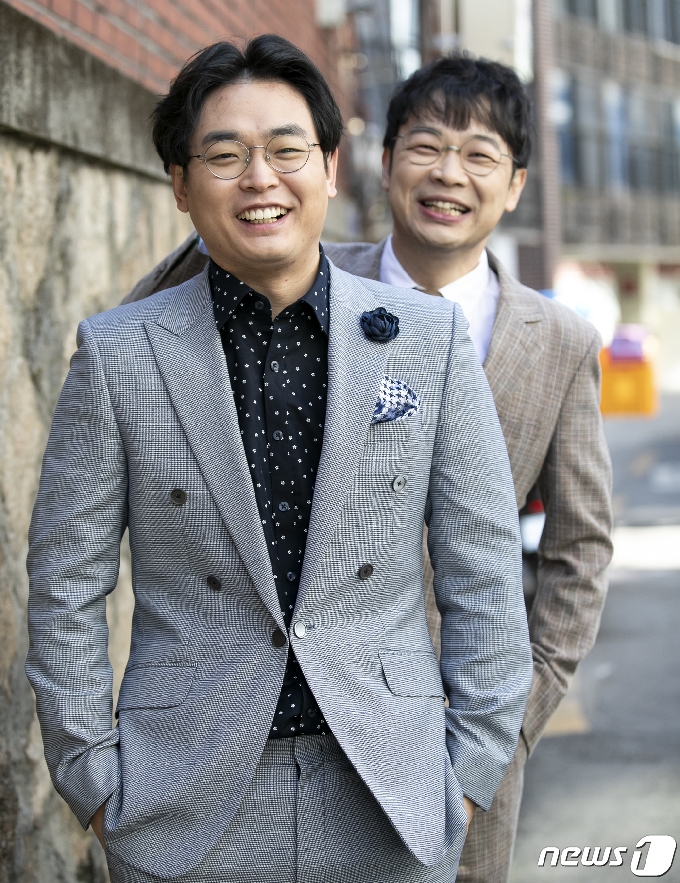 개그맨 박영진과 권재관(오른쪽) © News1 김진환 기자