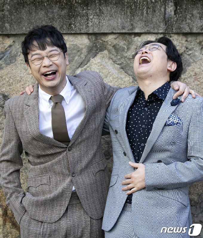 개그맨 권재관과 박영진(오른쪽) © News1 김진환 기자