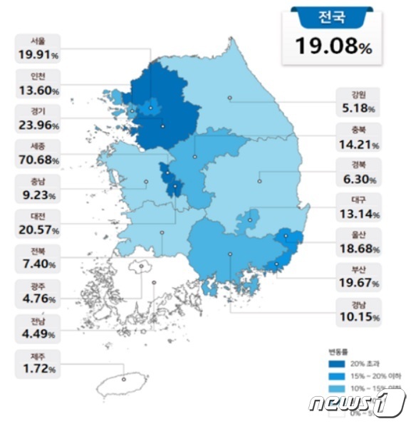 대구 공시지가 13.14%↑·경북 6.30%↑…보유세 부담 심화 우려 ...