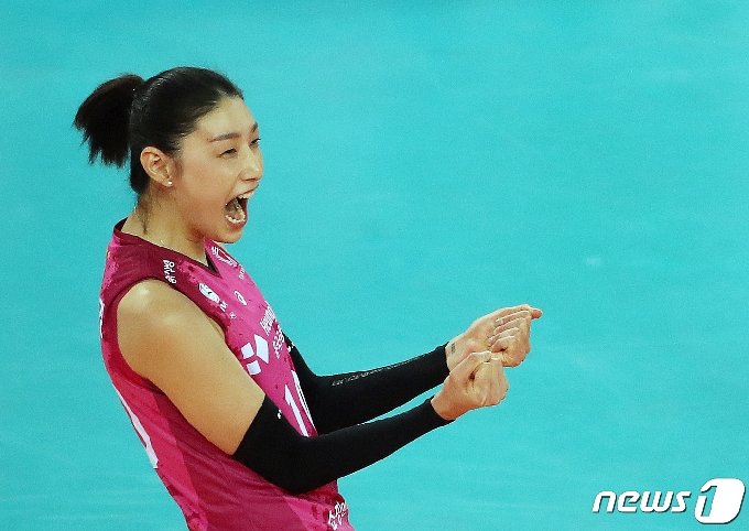 Kim Yeon-kyung, ranked #1 in overall attacks © News1