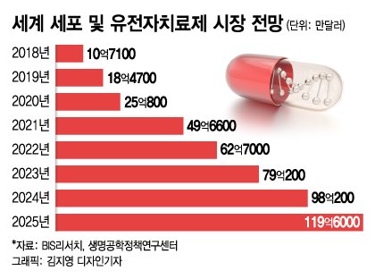 '13조원 시장 잡아라'…세포치료제로 항암·면역 시장 '노크'