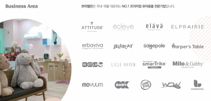 쁘띠엘린 보유 브랜드