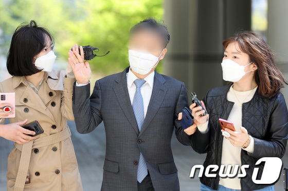 항소심 공판에 출석 중인 윤규근 총경./ 사진=뉴스1