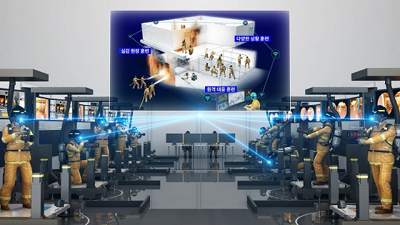 네트워크 기술 고도화 시 구현 가능한 대규모 가상 집체교육/사진=-ETRI