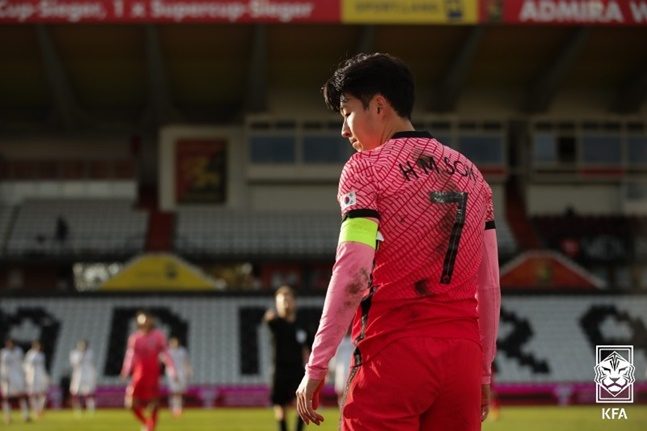 국가대표팀 '캡틴' 손흥민. /사진=대한축구협회 제공