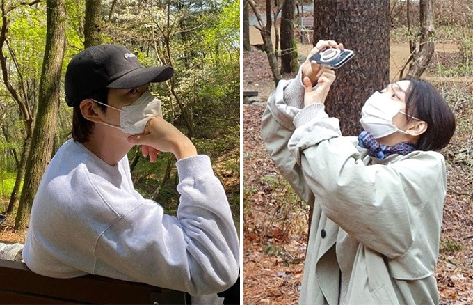 /사진=배우 김우빈, 신민아 인스타그램