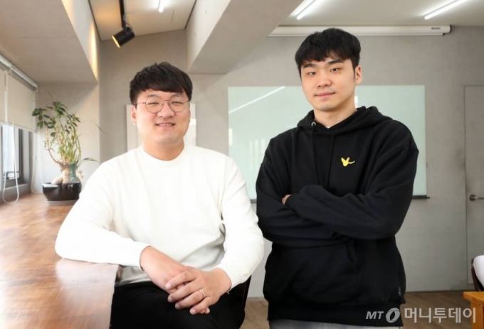 최재원(왼쪽)·송승준 게임듀오 공동대표 인터뷰 /사진=김휘선 기자 hwijpg@