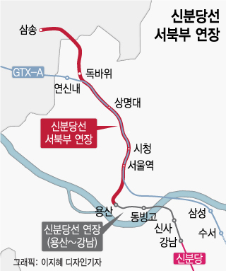 신분당선, 용산~고양 삼송 연장…25분이면 도착