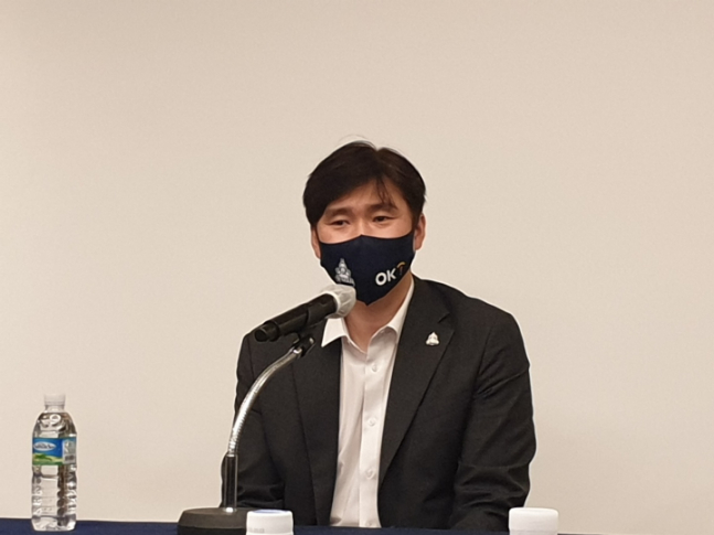 석진욱 OK금융그룹 감독./사진=심혜진 기자