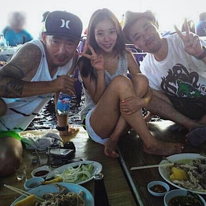 그룹 DJ DOC 이하늘과 그의 전 아내 박유선, 이하늘의 친동생 故 이현배/사진=박유선 인스타그램