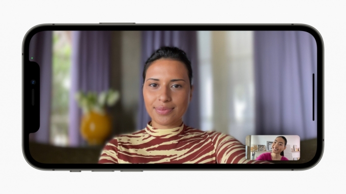 애플 iOS15 페이스타임 시연 모습 /사진=애플