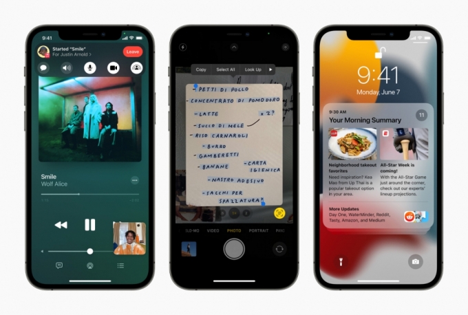 올가을 출시된 iOS15 /사진=애플