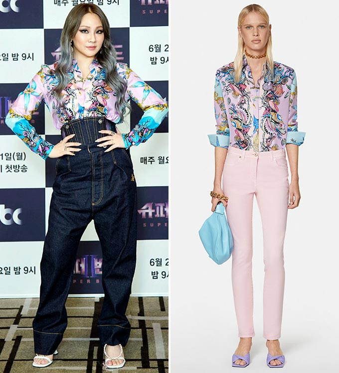 가수 씨엘(CL)/사진=JTBC 제공, 베르사체(Versace)