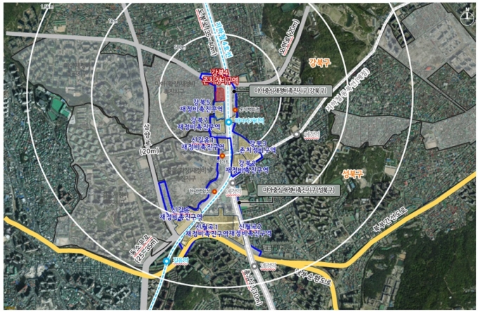 존치관리구역으로 변경된 강북4구역 위치도. /사진제공=서울시