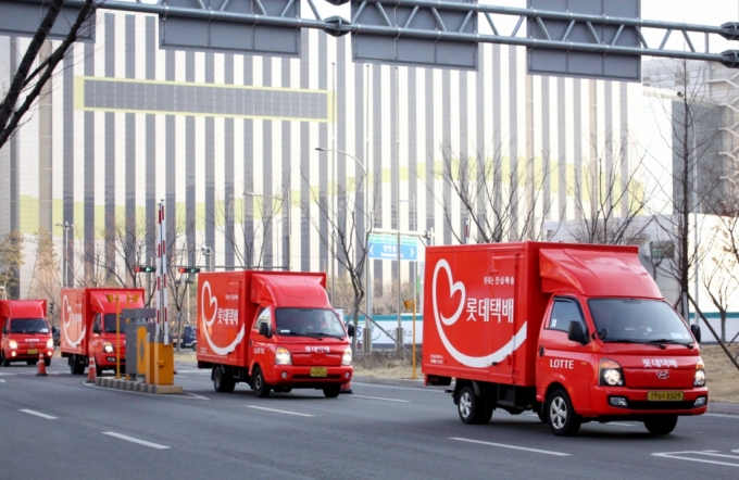 롯데글로벌로지스 택배차량/사진제공=롯데글로벌로지스