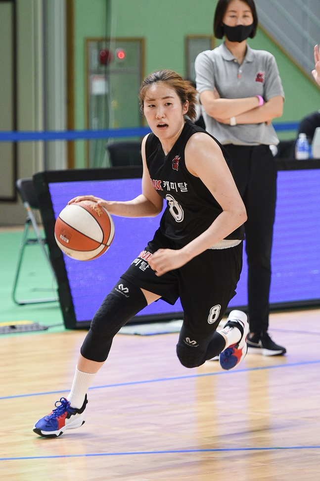 신한은행전에서 26점을 올리며 팀 승리를 이끈 BNK 썸 노현지. /사진=WKBL 제공