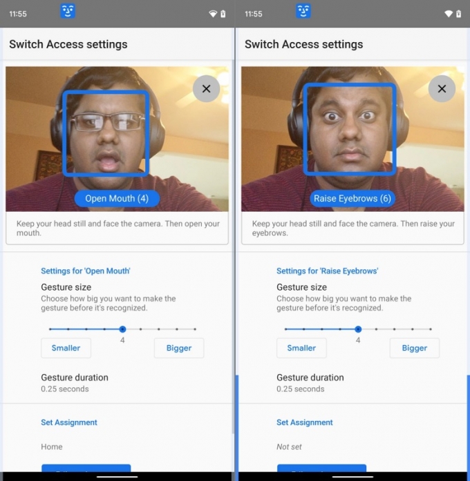 안드로이드12 베타버전에 포함된 '카메라 스위치' 기능. /사진=Xda Developers