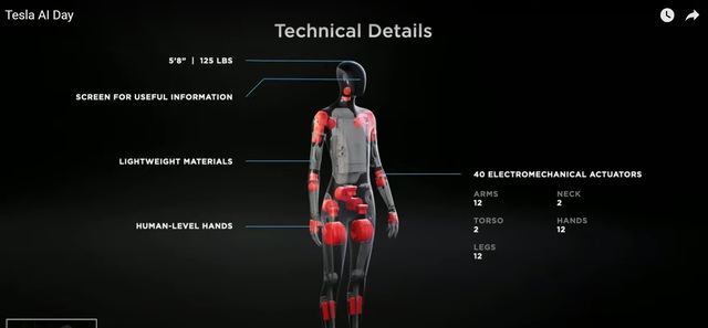 테슬라가 개발중인 휴머노이드 로봇 '테슬라봇' 이미지/사진=테슬라