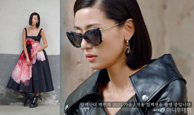 배우 전지현 21AW 촬영 비하인드 영상 캡처 /사진제공=알렉산더 맥퀸