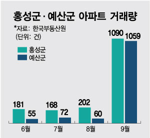 '비규제' 내포신도시도 외지인 싹쓸이…"이미 수천만원 시세차익"