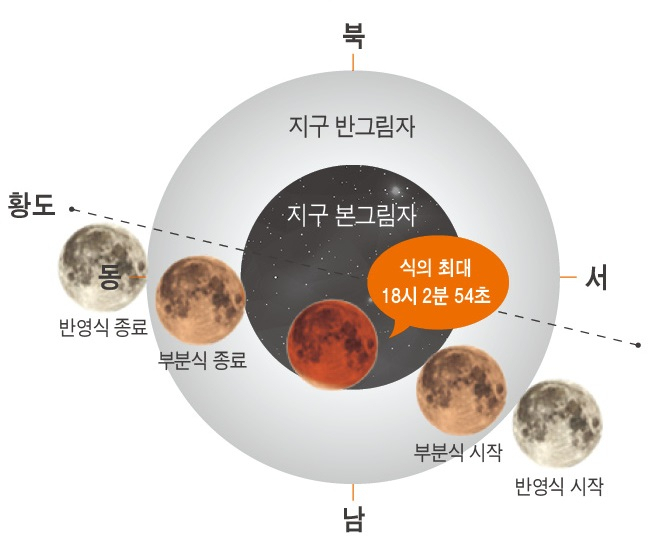 19일 지구가 달을 삼킨다...1년 뒤엔 검붉은 '개기월식' - 머니투데이