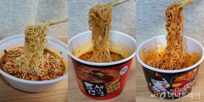 맵찔이 울리는 매운 라면…킹뚜껑Vs불닭Vs틈새, 승자는? - 머니투데이