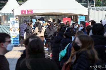 코로나19 신규확진 폭증, 이틀째 9만명대