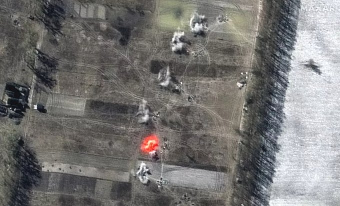 미국 위성기업 맥사(Maxar Technologies)가 최근 러시아의 우크라이 침공 모습을 촬영한 위성 사진. / 사진=맥사 테크놀로지스
