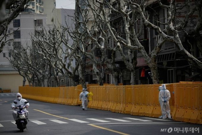 코로나19 재확산으로 봉쇄된 중국 상하이 전경 /사진=로이터