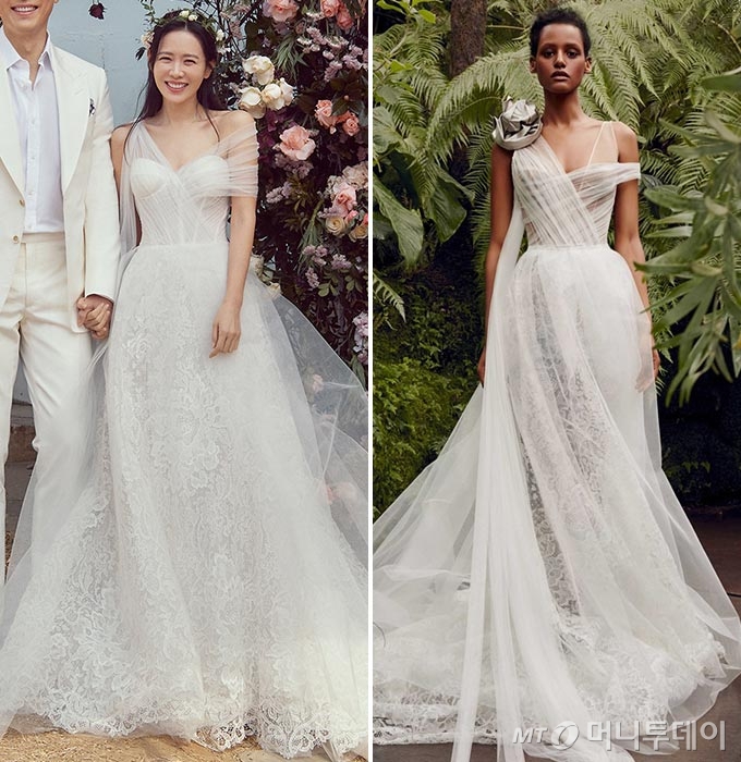 배우 손예진, 베라왕 2022 봄 브라이덜 컬렉션/사진=VAST엔터테인먼트, 베라왕(Vera Wang)
