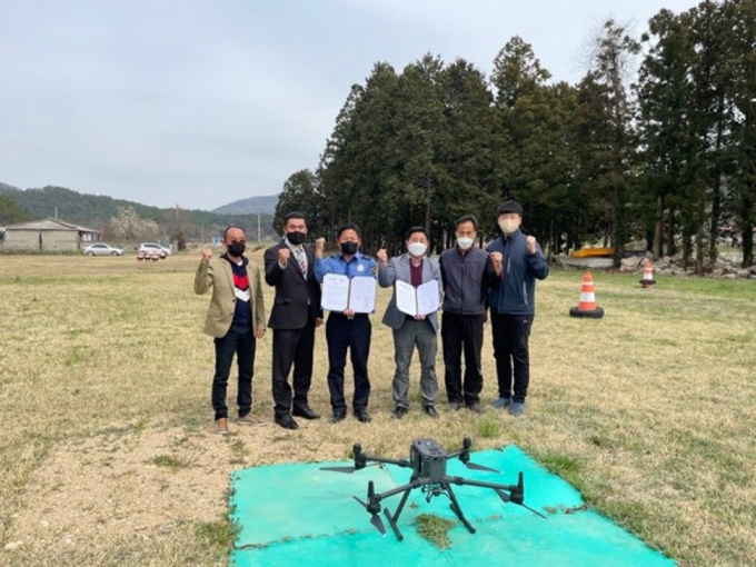 완도해경 땅끝파출소, 해남군청 드론 동호회와 협력체계 구축