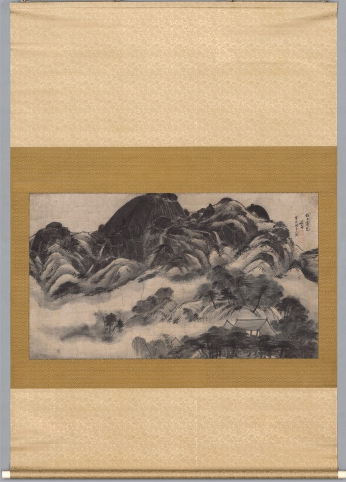 인왕제색도 (국보), 정선(1676-1759), 조선 1751년, 종이에 먹, 79.2×138.0cm, 국립중앙박물관