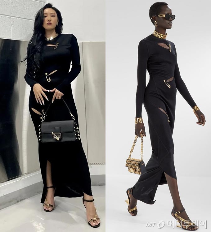 그룹 마마무 화사/사진=화사 인스타그램, 펜디(FENDI)