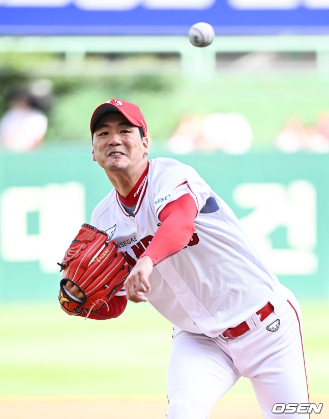 14일 인천 NC전에 등판한 김광현. /사진=OSEN