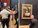 29일(현지시간) 한 남성이 할머니 분장을 하고 프랑스 루브르박물관에 전시된 세계적인 명작 &#039;모나리자&#039;에 케이크를 던져 쫓겨나고 있다./사진=트위터 갈무리