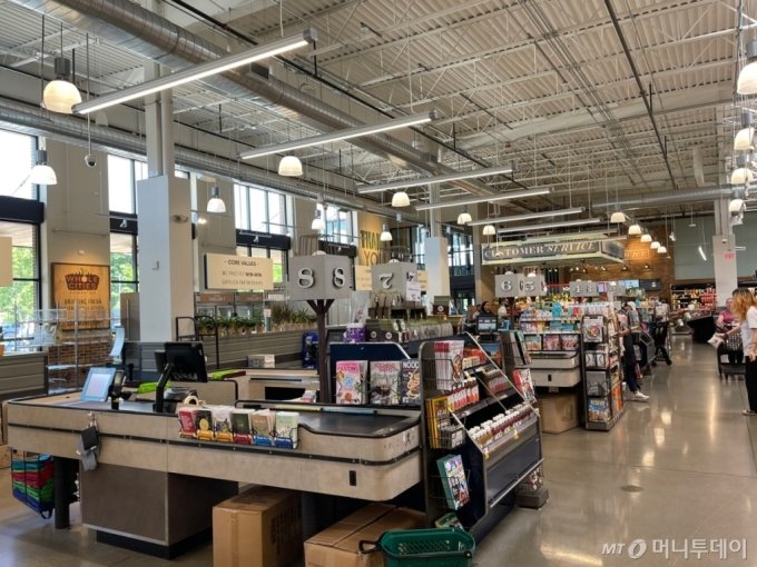 뉴저지 클로스터의 대형 유기농 슈퍼마켓 매장 /사진=임동욱 특파원