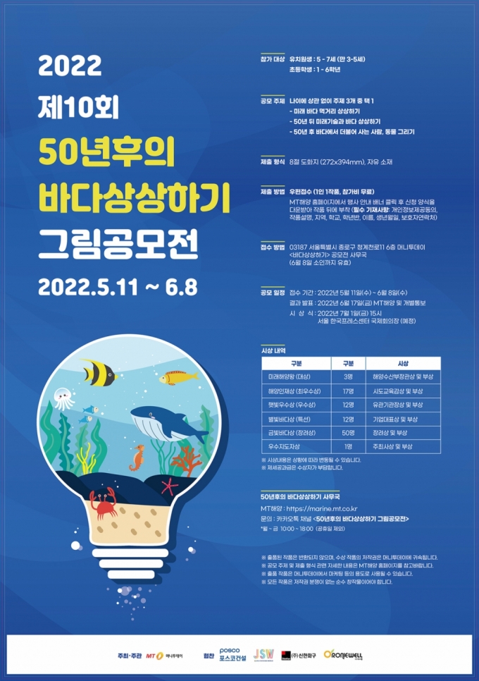 2022 제10회 50년후의 바다상상하기 그림공모전 수상자 발표