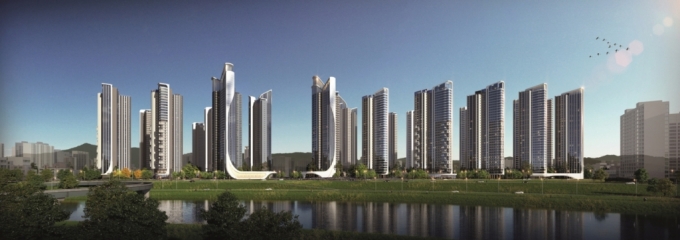 이문4 재정비촉진구역 재개발정비사업 투시도/제공=롯데건설