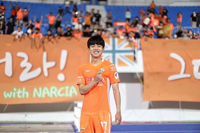하나원큐 K리그1 2022 18라운드 MVP에 선정된 강원FC 김대원. /사진=한국프로축구연맹