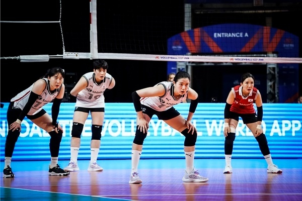국제배구연맹(FIVB) 발리볼네이션스리그(VNL)에 나선 여자 배구 대표팀./사진=FIVB