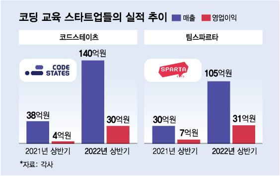 "개발자 잘 나간대"…코딩 수강생 몰리자 '역대급 실적' 찍었다