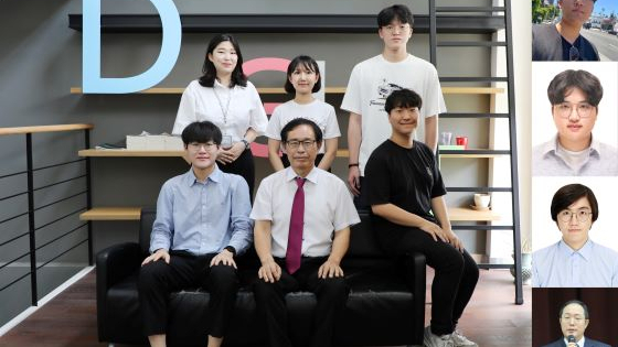 관련사진. 류동환 대표(왼쪽 아래), DGIST 화학물리학과 김철기 교수(가운데 아래) 및 기업 관계자들/사진=DGIST