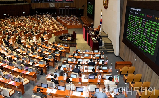 2021년 12월31일 국회 본회의. /사진=뉴스1