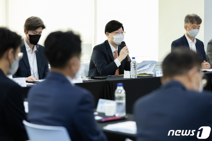 김소영 금융위원회 부위원장이 4일 오전 서울 마포구 프론트원에서 열린 인공지능 활용 간담회에서 발언을 하고 있다. /사진=뉴스1