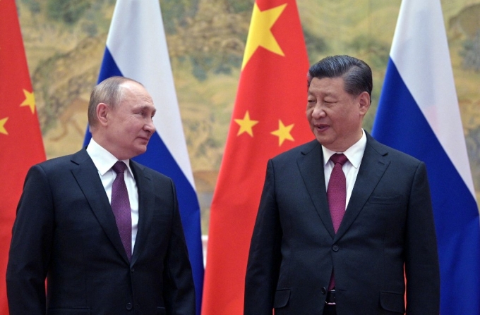 블라디미르 푸틴 러시아 대통령(왼쪽)과 시진핑 중국 국가주석/ 사진=AFPBBNews=뉴스1